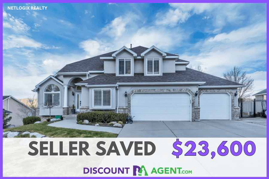 6-bedroom estate home with resort-style saltwater pool at 12298 S Graystone Court in Draper's Pheasant Hills community &mdash; sold with a reduced listing commission from DiscountAgent.com