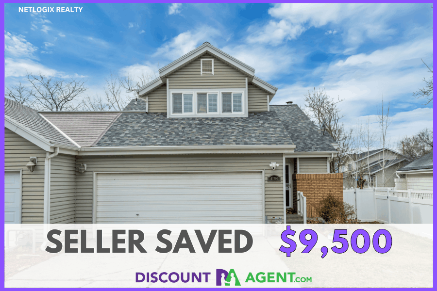 4-bedroom row-end townhouse at 4194 S Caroleen Way in Millcreek's Amblewood Springs community &mdash; sold with a reduced listing commission from DiscountAgent.com