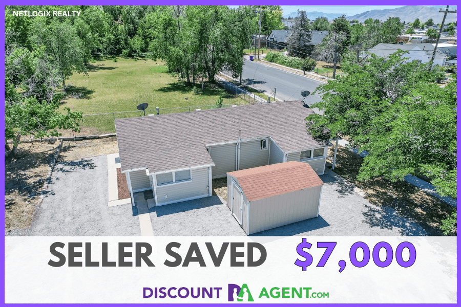 Side-by-side duplex on a corner lot at 429 S Coleman Street in Tooele's Scottsdale Sub &mdash; sold with a 1% multi-listing commission from DiscountAgent.com